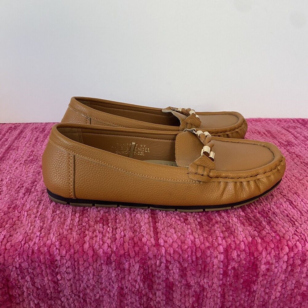 Alexis Bendel Dorothy Slip On Loafers Caramel Brown Size 6
